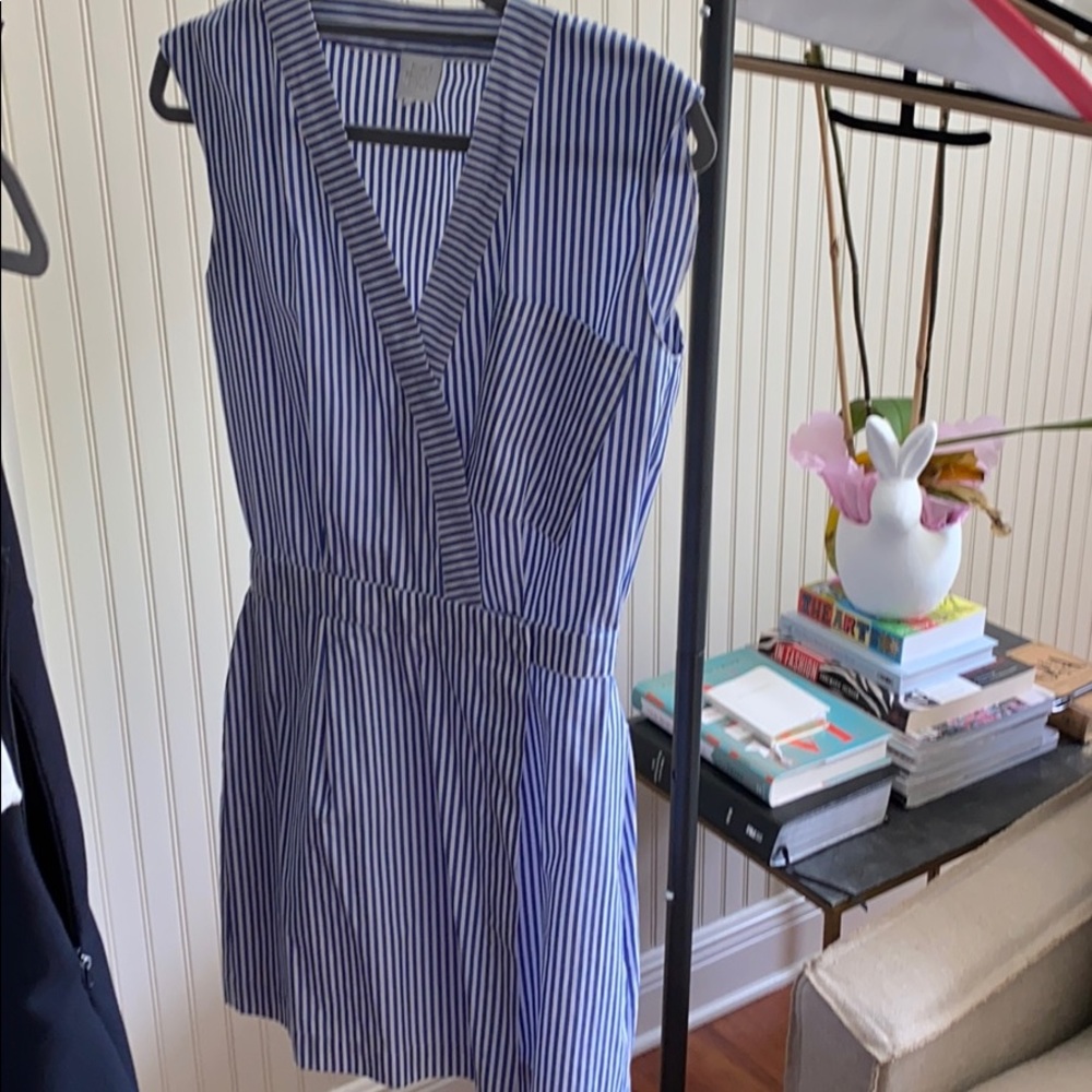 Karl Marc John blue and white stripe dress SIZE S